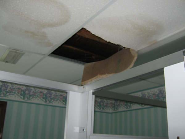 Water-damaged Ceiling